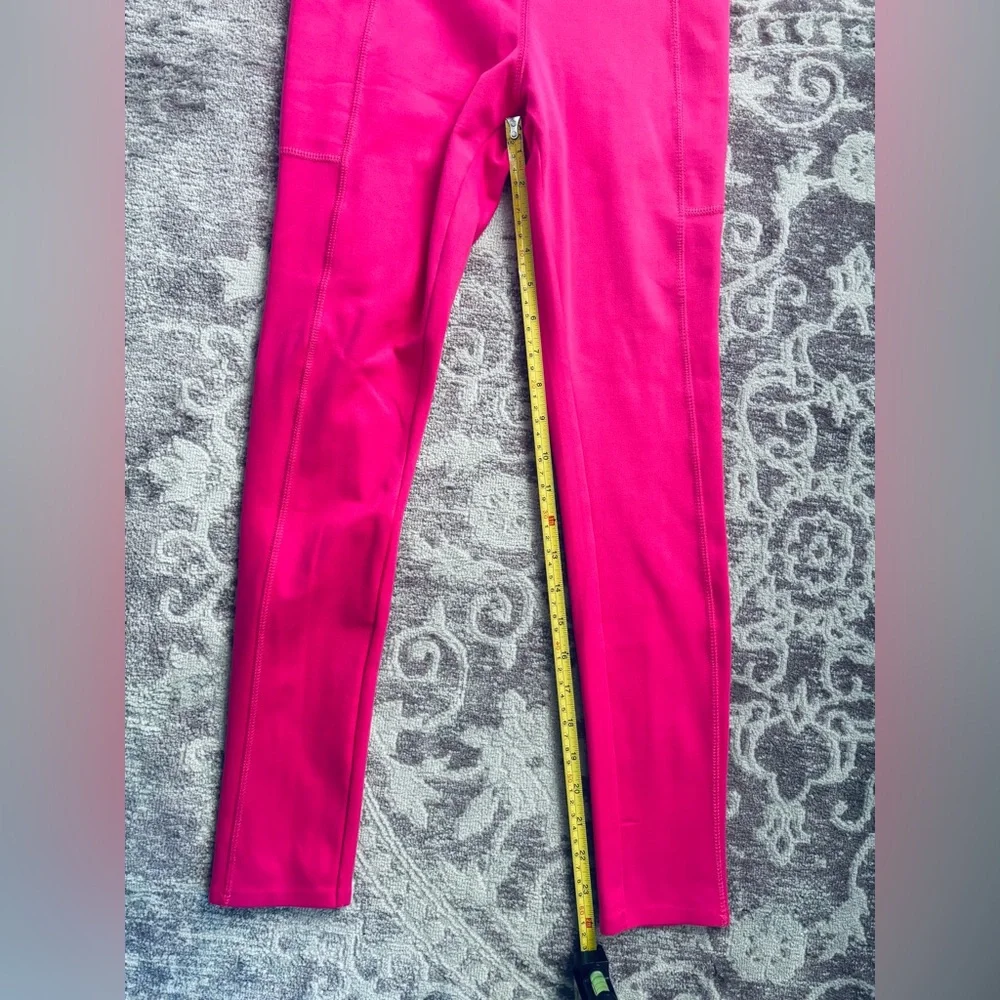 NWT DANSKIN Hot Pink High Waist XS Leggings 24” pockets - Picture 8 of 16